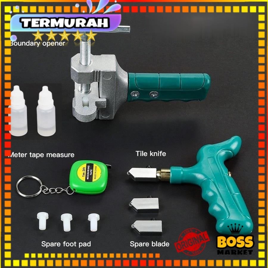 Original Alat Pemotong Kaca Keramik Glass Ubin Manual Multifungsi / Alat Pemotong Keramik Set Opener