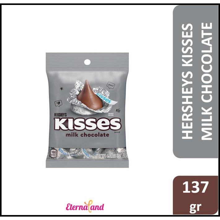 

Hershey Kisses Chocolate 4.84 Oz - Cokelat Hershey Impor Usa