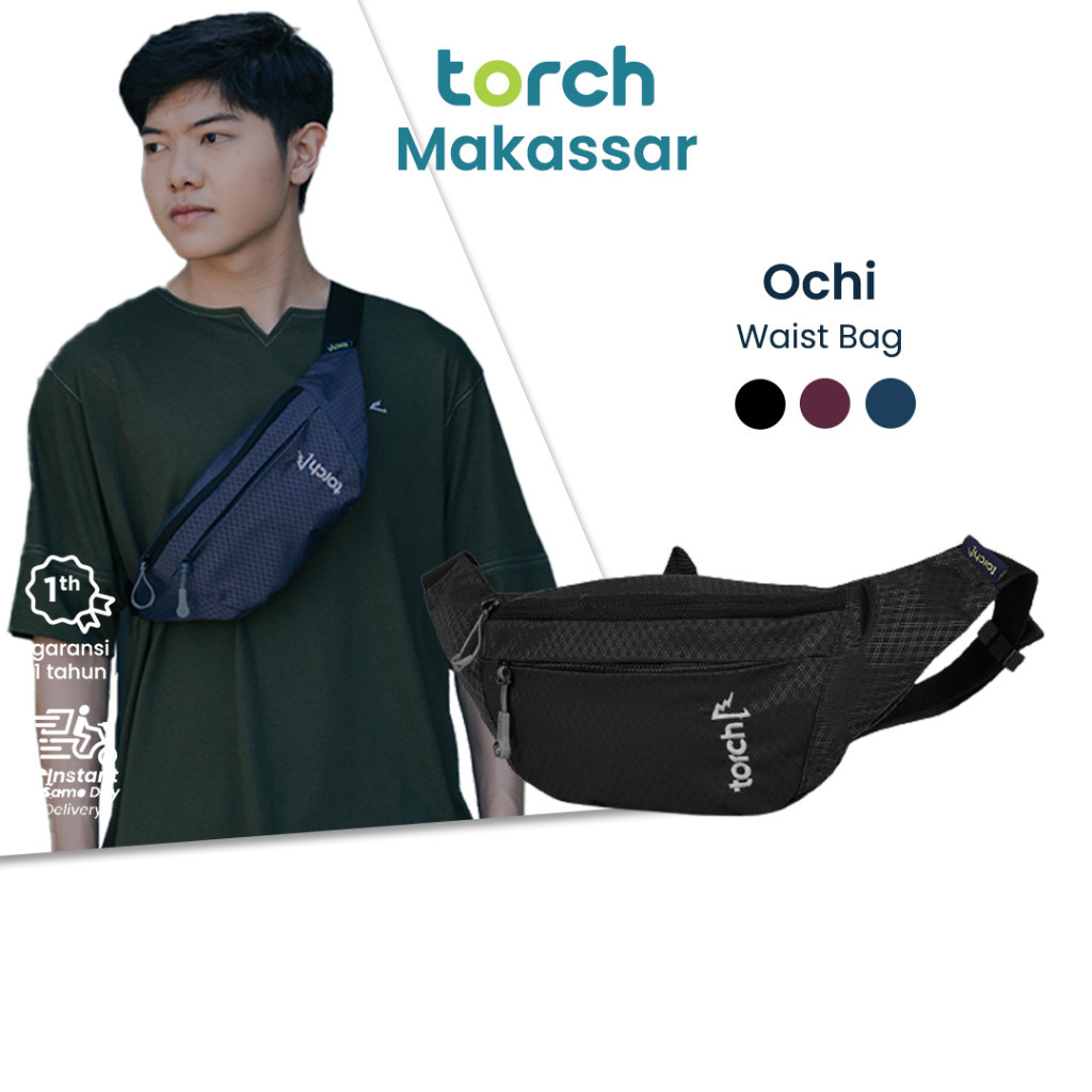 TORCH Tas Pinggang Selempang Anti Air Ochi