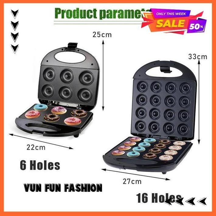 16 LUBANG DONUT MAKER MESIN ALAT PEMBUAT DONUT LISTRIK / DONAT ELEKTRIK / CETAKAN DONAT LISTRIK ANTI