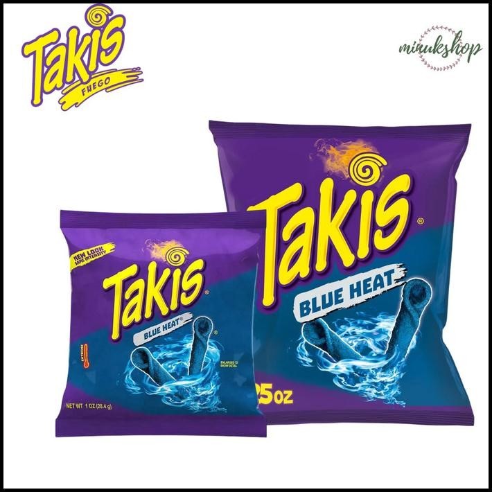 

Takis Blue Heat Hot Chili Pepper Tortilla Chips - 280.7 Gr Original