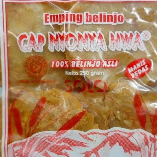 

Emping Melinjo Mentah Ny.Hwa Pedas Manis250Gram