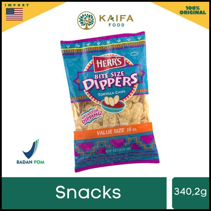 

Herr'S Bite Size Dippers Tortilla Chips 340Gr