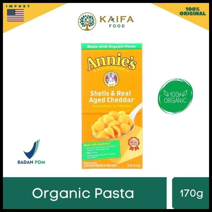 

Annie'S Shells & Real Aged Cheddar Macaroni & Cheese 170Gr