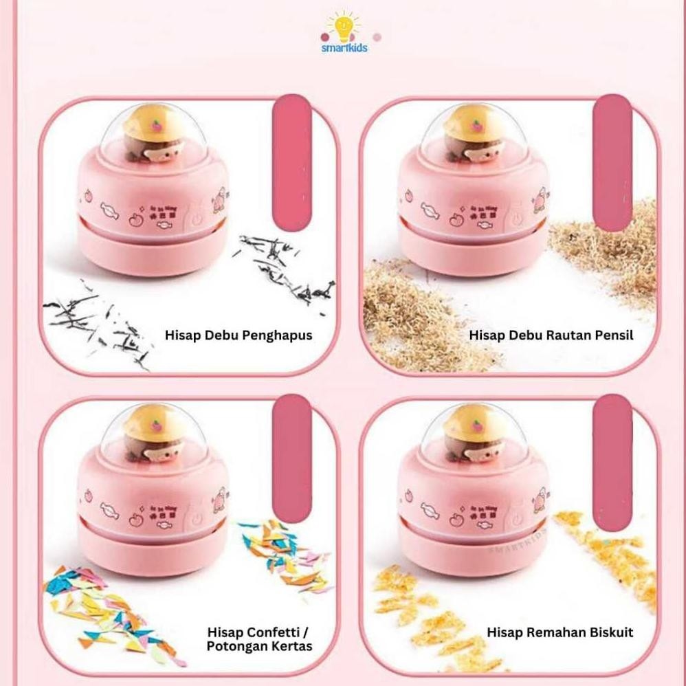 

fg-87 Stationary Vacuum Cleaner Elektrik Otomatis Pembersih Debu Penghapus Rautan Pensil Mini Desk Vacuum Set Stationery Alat Tulis Electric / Perlengkapan Belajar Sekolah Edukasi Gift Hadiah Hampers Viral