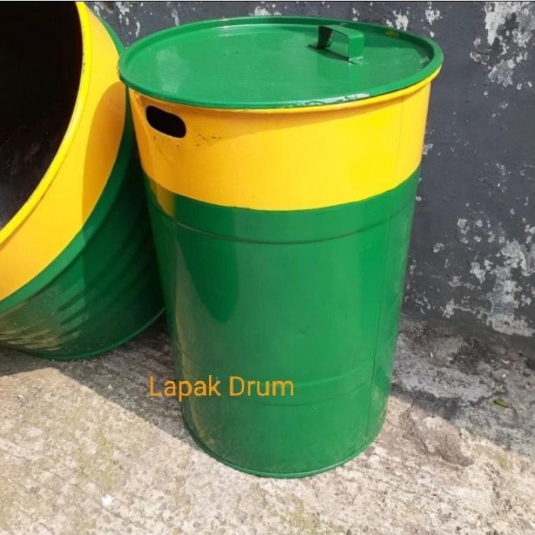 et-98 Drum Besi Tong Sampah kapasitas 50 Kg/Tempat Bakar Sampah/Pail/Ember Besar Hemat