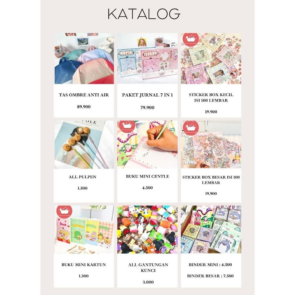 

ad-56 paket pilih - pilih sendiri LIVE buy 100k free 5k alat tulis kantor lucu imut COD termurah terjangkau Sale