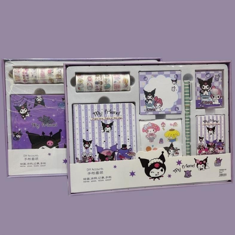 

KT78 7 IN 1 Paket Jurnal Alat Tulis Set Diary Diari Journal Isi Set Alat Tulis Buku Memo Notes Original