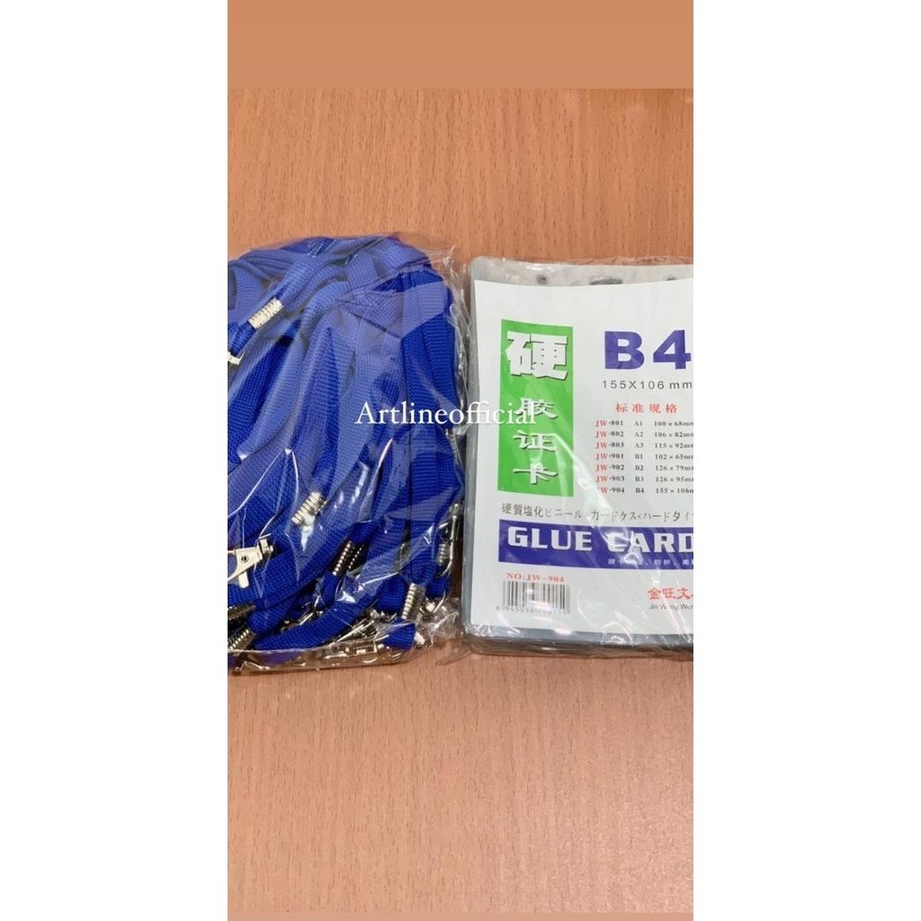 

Bundling 20 Pcs Id Card B4 + 20 Pcs Tali Id Card Kait