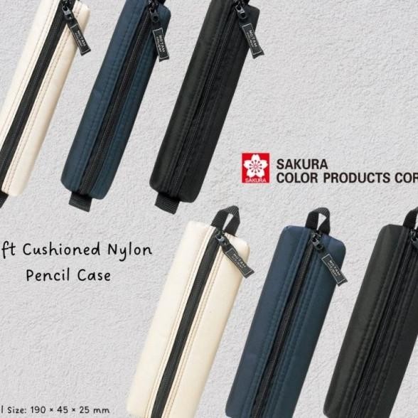 

Sakura Craypas Notam Nylon Cil Case Kotak Sil Slim Storage Pouch