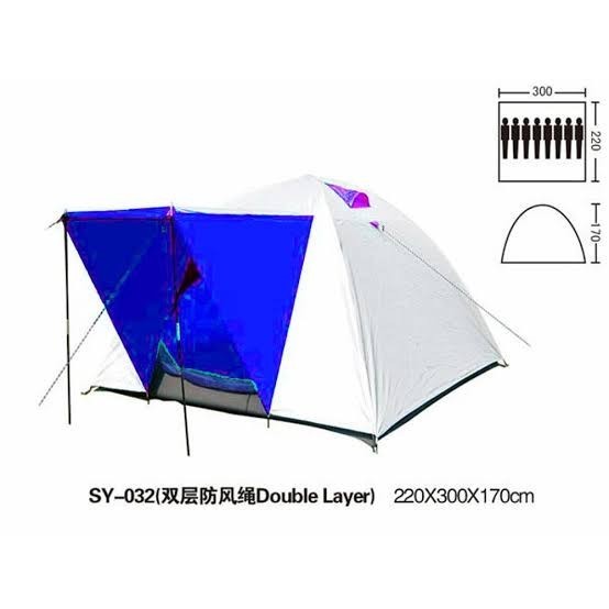 {DianShop} Tenda Big Dome Kapasitas 8 Orang Double Layer BN 032 Diskon