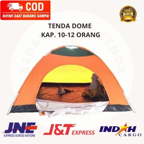 {DianShop} TENDA DOME 10-12 ORANG BAHAN PARASIT WATERPROOF Berkualitas