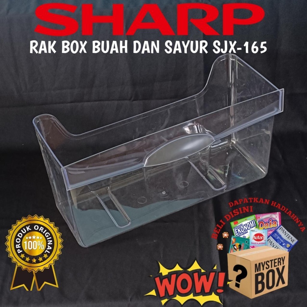 RAK BOX BUAH DAN SAYUR KULKAS SHARP 1 PINTU TYPE SJ-X 165 ORIGINAL BAR