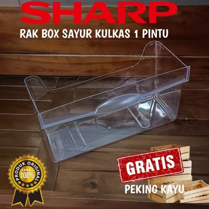 RAK BOX SAYUR DAN BUAH KULKAS SHARP TYPE SJ-X165 KULKAS 1 PINTU KULKAS