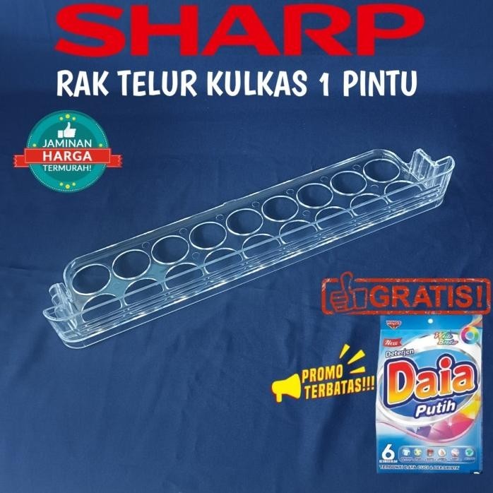 RAK TELUR KULKAS SHARP 1 PINTU ORIGINAL