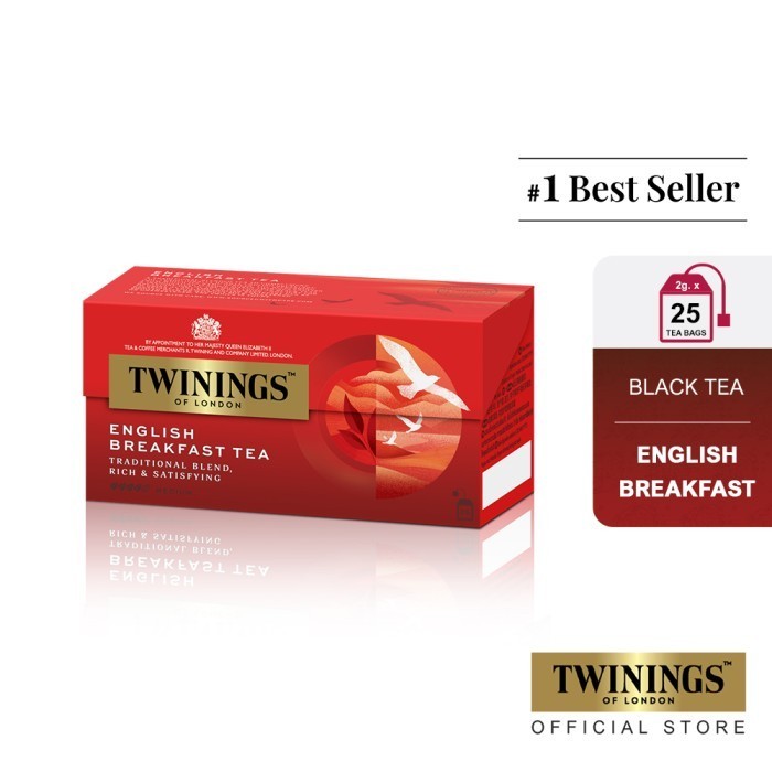 

Secrenada - Twinings Teh Hitam Celup English Breakfast Tea 25X2Gr