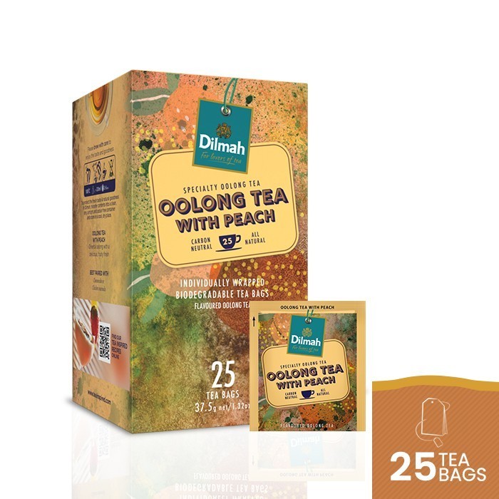 

Secrenada - Dilmah Yum Ceylon Oolong Tea With Peach 25S - Teh Celup