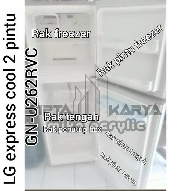RAK PINTU KULKAS LG 2 PINTU MODEL GN-U262RVC