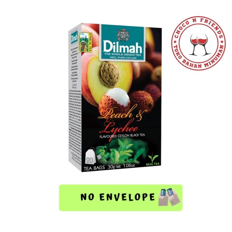 

Teh Dilmah No Envelope 20 sachet Peach & Lychee