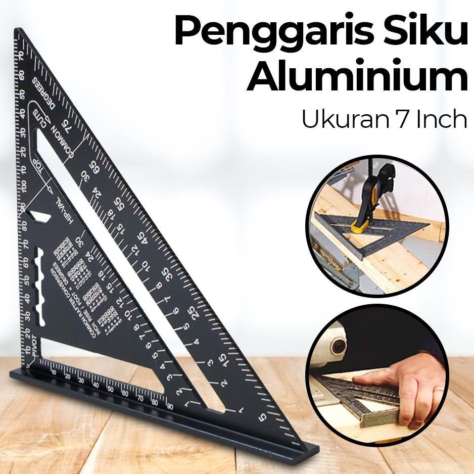 

Ggaris Siku Star Triangle Ruler Alunium 7 Inch - A10D01