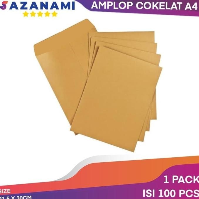 

Baru AMPLOP COKLAT A4 21.5 X 30CM AMPLOP SURAT COKELAT 1 PACK saz4 Segera Dapatkan