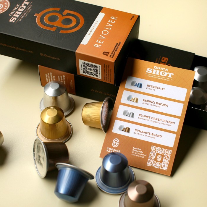 

Quick Shot Coffee Capsule - Revolver Mixvarian Kapsul- Smoking Barrels