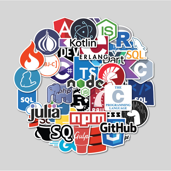 

Sale Sticker Pack Programming 2 Stiker Tumbler Laptop Stiker Koper Helm