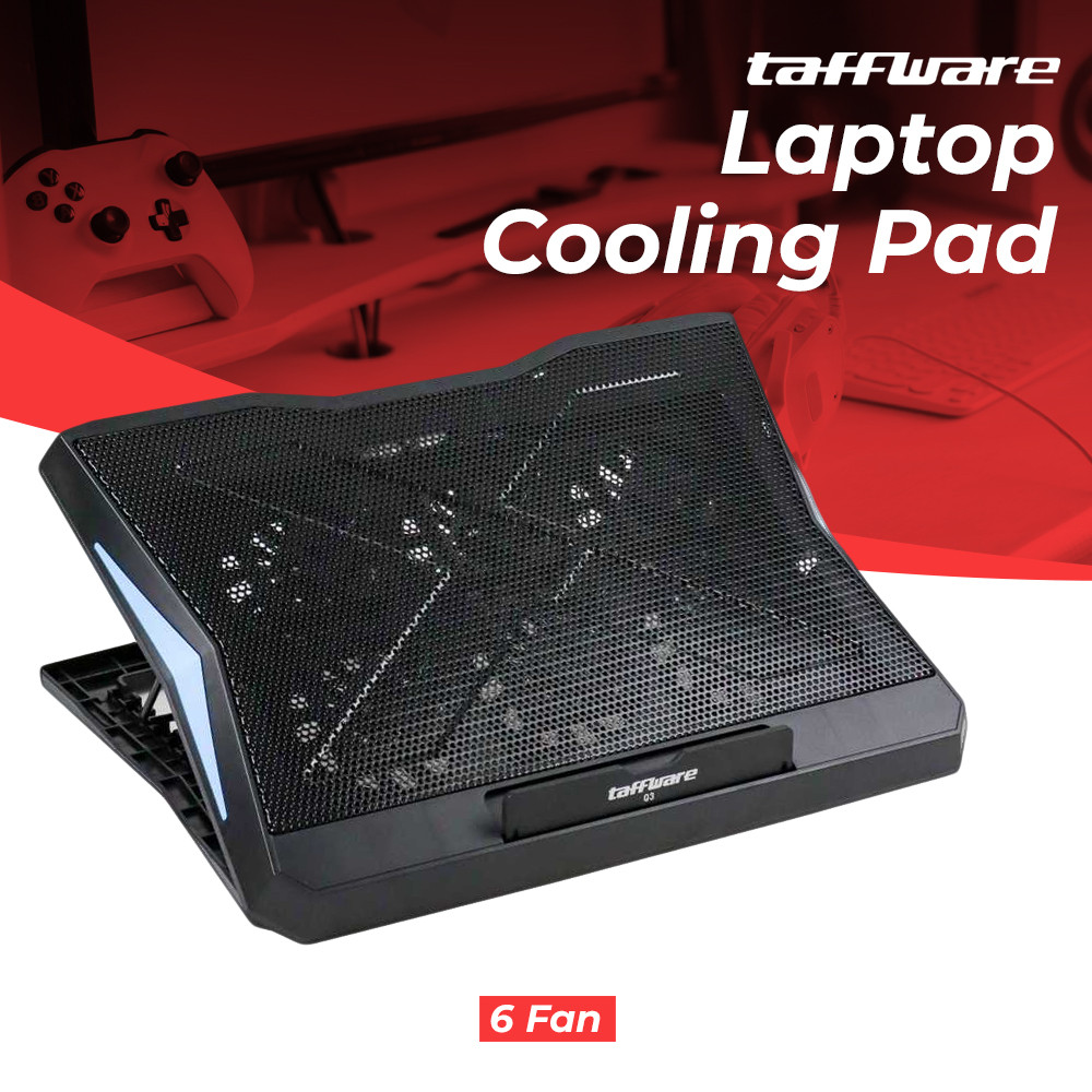 Taffware MC Gaming Cooling Pad Laptop 6 Fan - Q3/cooler laptop/alas pendingin laptop/pendingin lapto