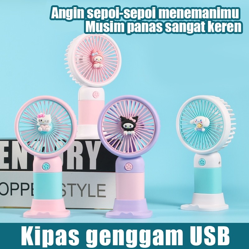 Kipas Angin Mini Portable BUAH Kipas Angin USB Genggam Karakter Kipas Angin Stand Kipas Angin lucu U