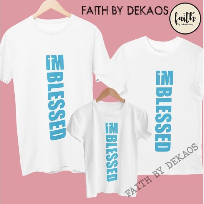 

DEKAOSSHOP kaos rohani kristen katolik pria wanita anak terbaru baju katun im blessed ayat 3005