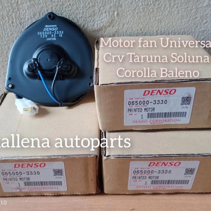 motor fan original denso 3330 taruna crv baleno soluna corolla