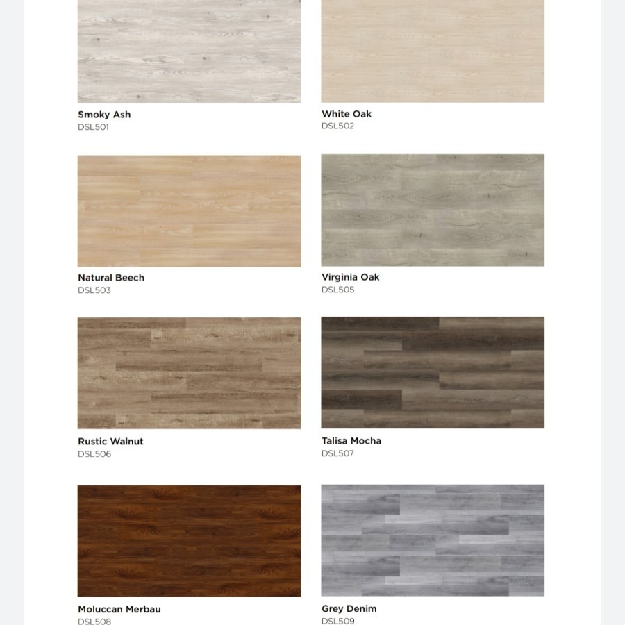 Lantai SPC flooring Almaflor vinyl klik 4,5mm seperti Marvel, Daeji