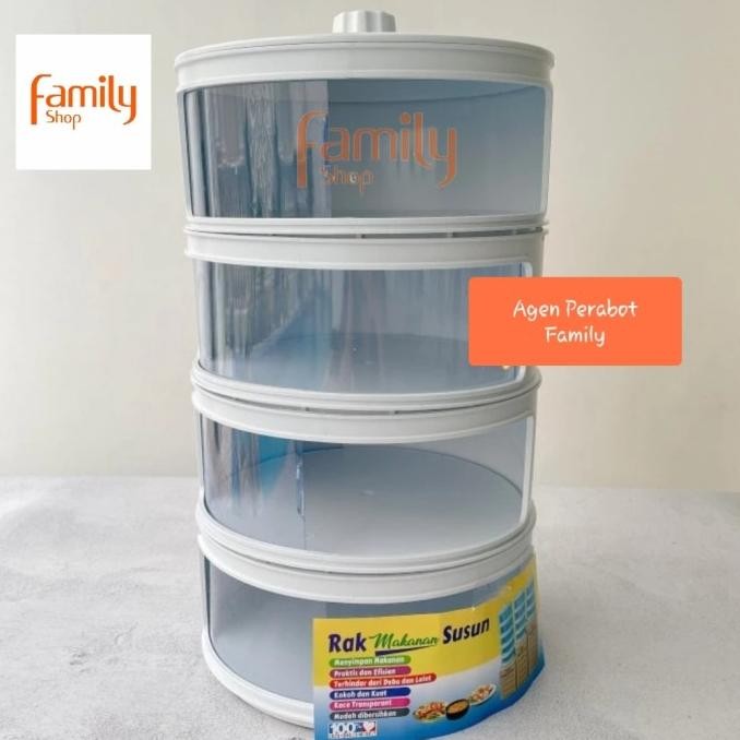 Tudung Saji Rak Makanan Susun 4 Penutup Makanan / Tempat Rak Sayuran 4 TPA