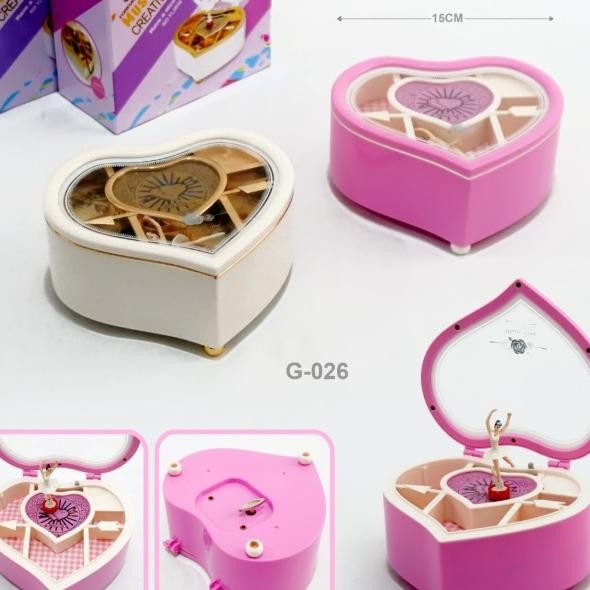 Kotak Musik Love/Hati Balerina Music Box