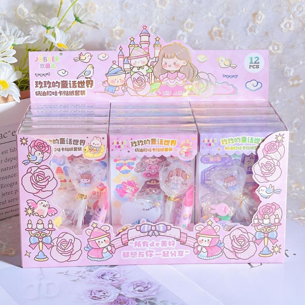 

IQR-914 GINGERINFANT 1 set Diy gantungan kunci aklirik aesthetic mainan sticker anak super lucu Original