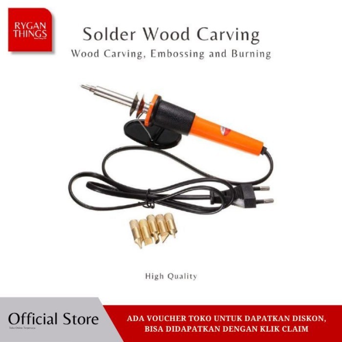 

Azalia Solder Lukis Pyrography Wood Carving Pirograbador - Solder Alat Lukis