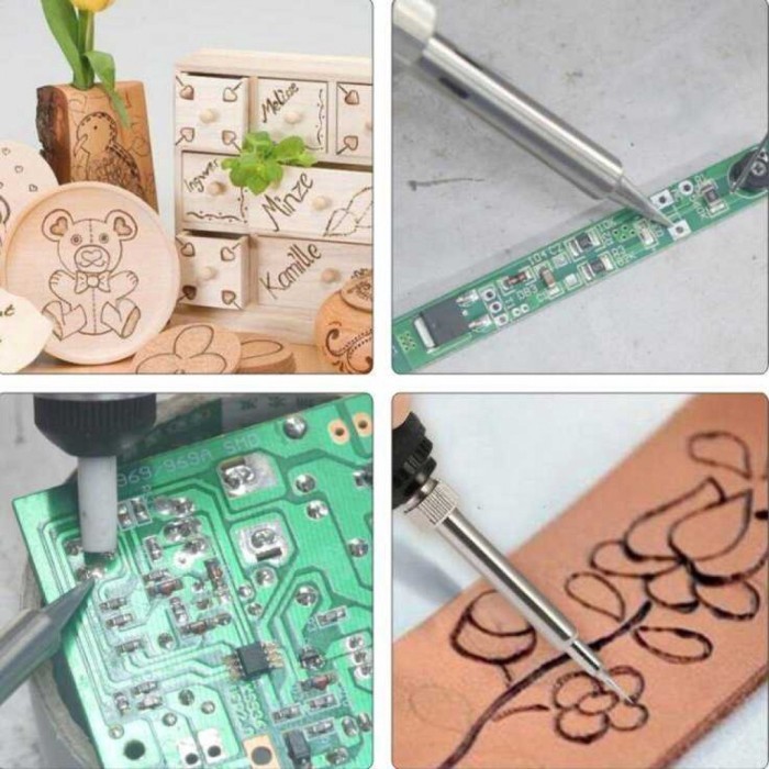 

Azalia Solder Alat Lukis Wood Burning Pen Pyrography 37 Set - A59276