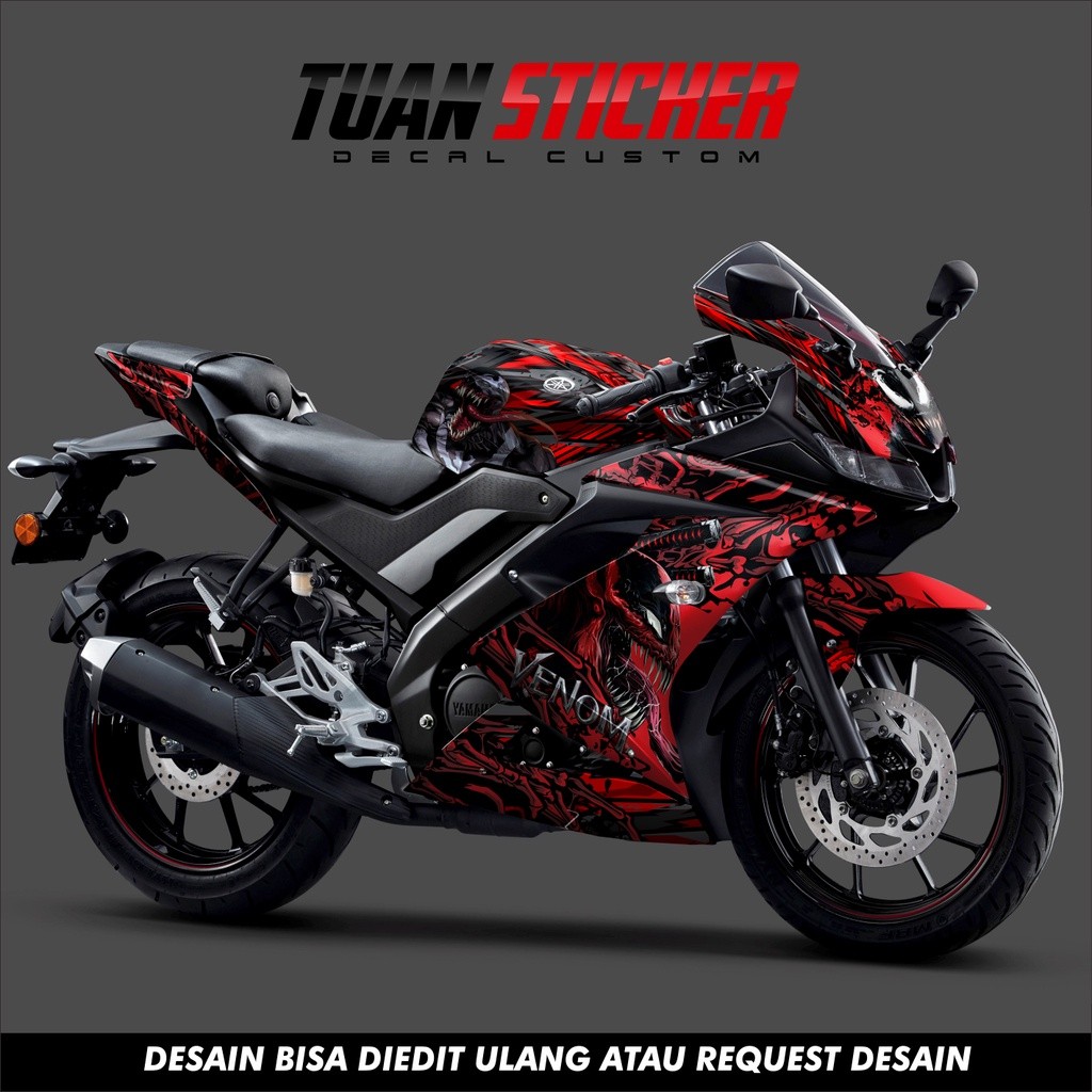 Sticker Striping Decal Yamaha R15 V3, Sticker Decal R15 V3, Sticker R15 , striping R15 V3 motif RedV