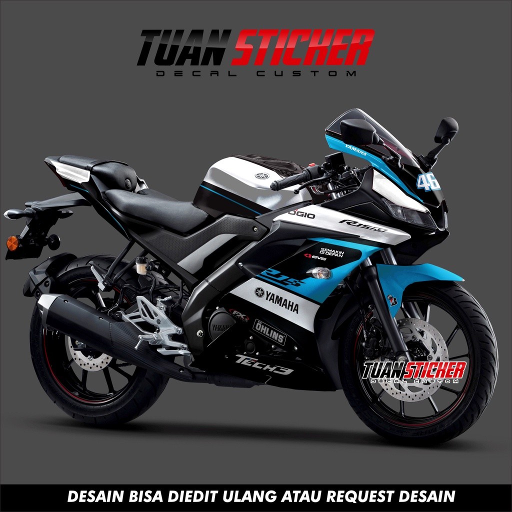 Sticker Striping Decal Yamaha R15 V3, Sticker Decal R15 V3, Sticker R15 , striping R15 V3 BRX