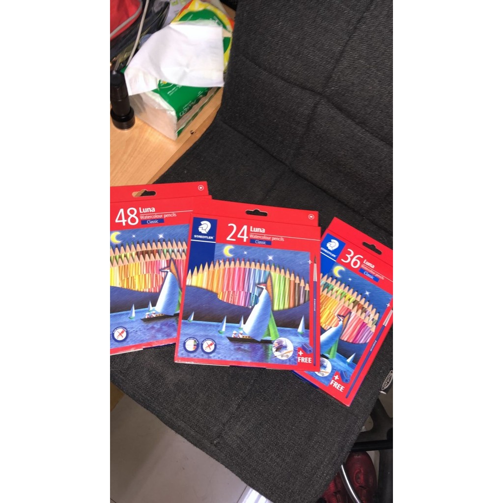 

------] pensil warna staedler luna water color penscil 24 / 36 / 48 warna satu set