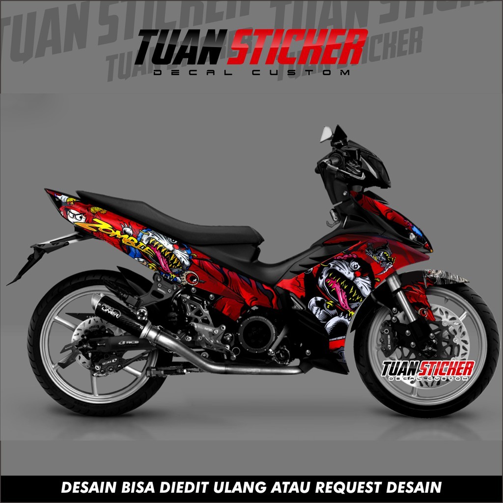 Sticker decal  jupiter mx 135, Striping jupiter mx 135 , Sticker jupiter mx 135 doraemon zombie