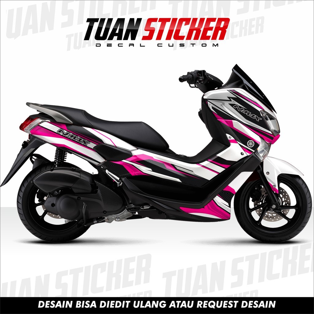 Sticker Striping Decal Yamaha Nmax, Sticker Decal nmax, Sticker Nmax , striping Nmax techno G Pink
