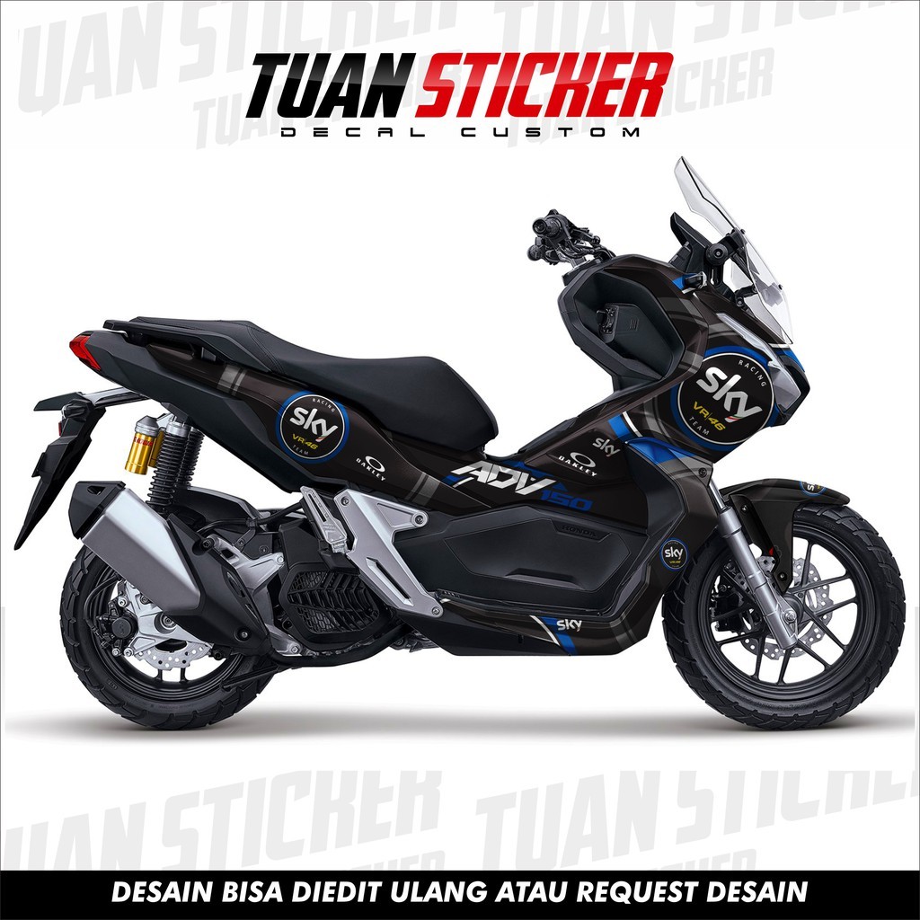 Sticker Striping DECAL Honda ADV 150, Sticker Decal ADV, Sticker ADV 150 ,striping ADV 150 Sky