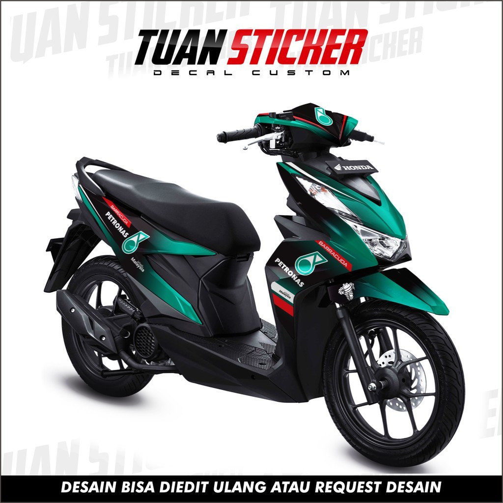 Sticker Stiker Decal Dekal Striping Beat Deluxe 2021 2022 2023 Motif PETRONAS