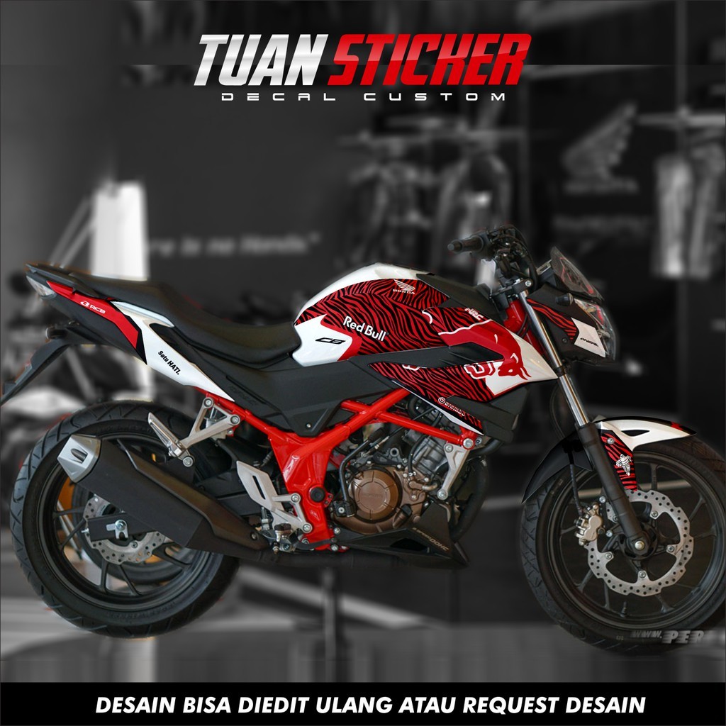 Sticker Striping Decal New CB 150R, Sticker CB 150 R, Decal CB150R Full Body bull red pattern