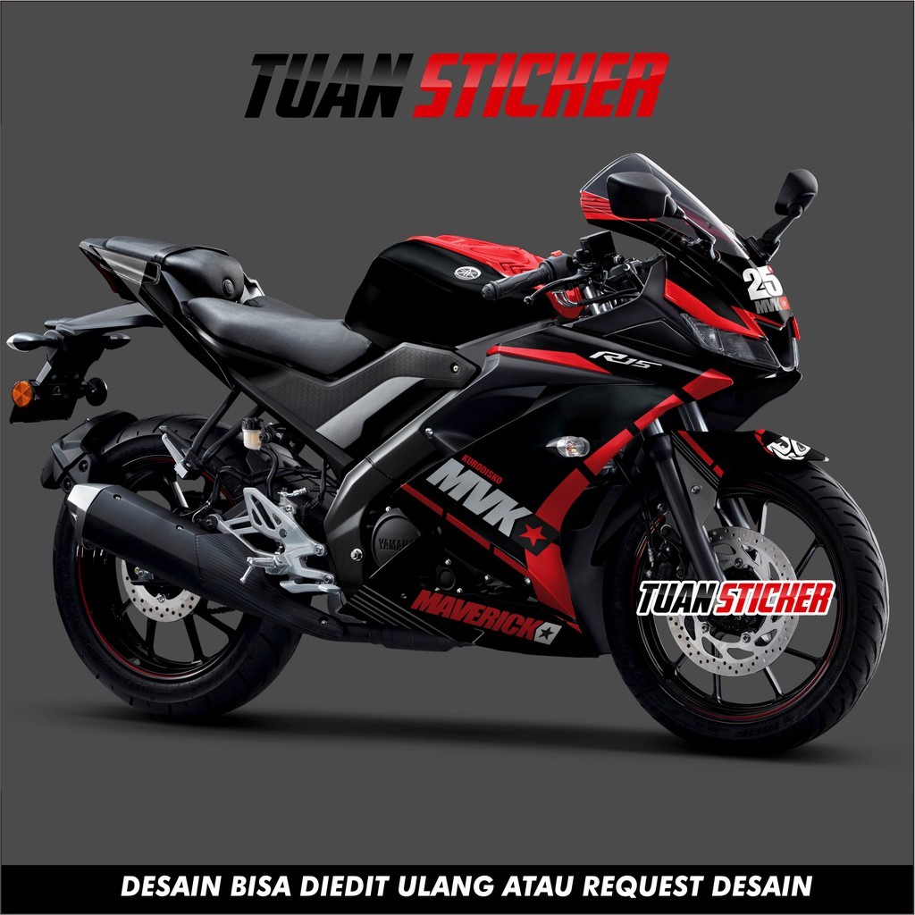 Sticker Striping Decal Yamaha R15 V3, Sticker Decal R15 V3, Sticker R15 , striping R15 V3 mvk