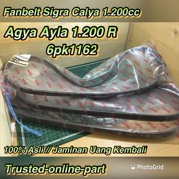 FANBELT SIGRA CALYA 6PK1162 100% ASLI