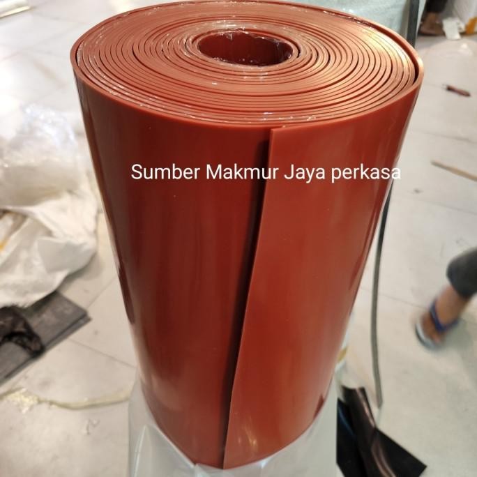 

Rubber Sheet Silicone Merah 2Mm X 100Cm X 40Cm ( Rubber Red Silicone Lembaran )