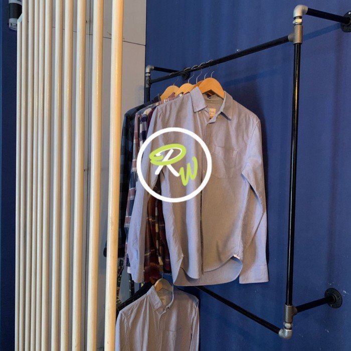 Hanger gantungan baju toko distro industrial besi tingkat