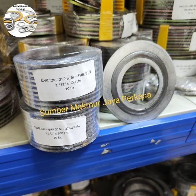 

Spiral Wound Gasket Ansi 300 Ss316 ( Swg Ansi 300 Ss316 ) 11/2" Inch / Dn 40